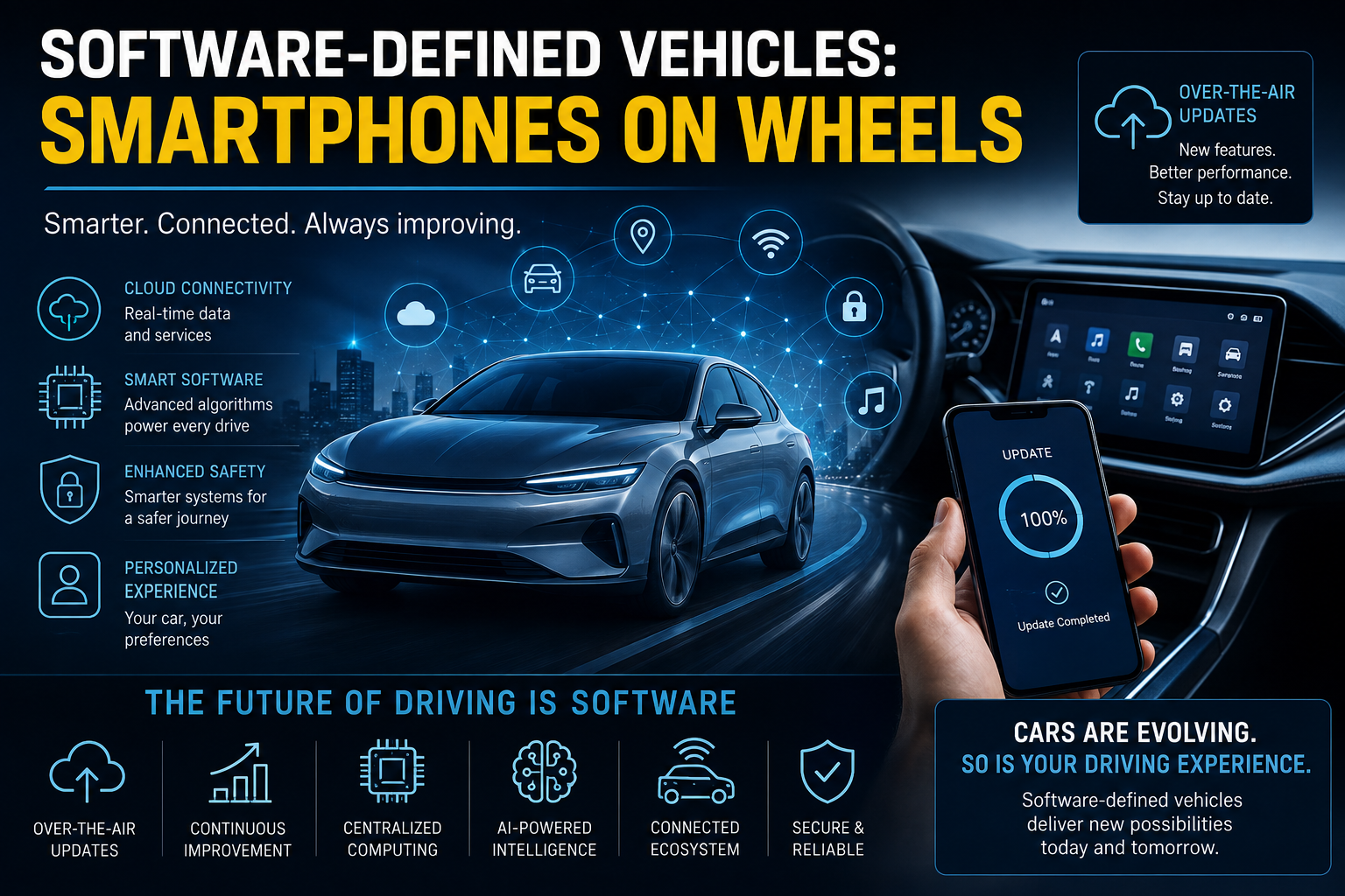 Software-Defined Vehicles: Why Cars Are Becoming Smartphones on Wheels | AurixAuto Blog