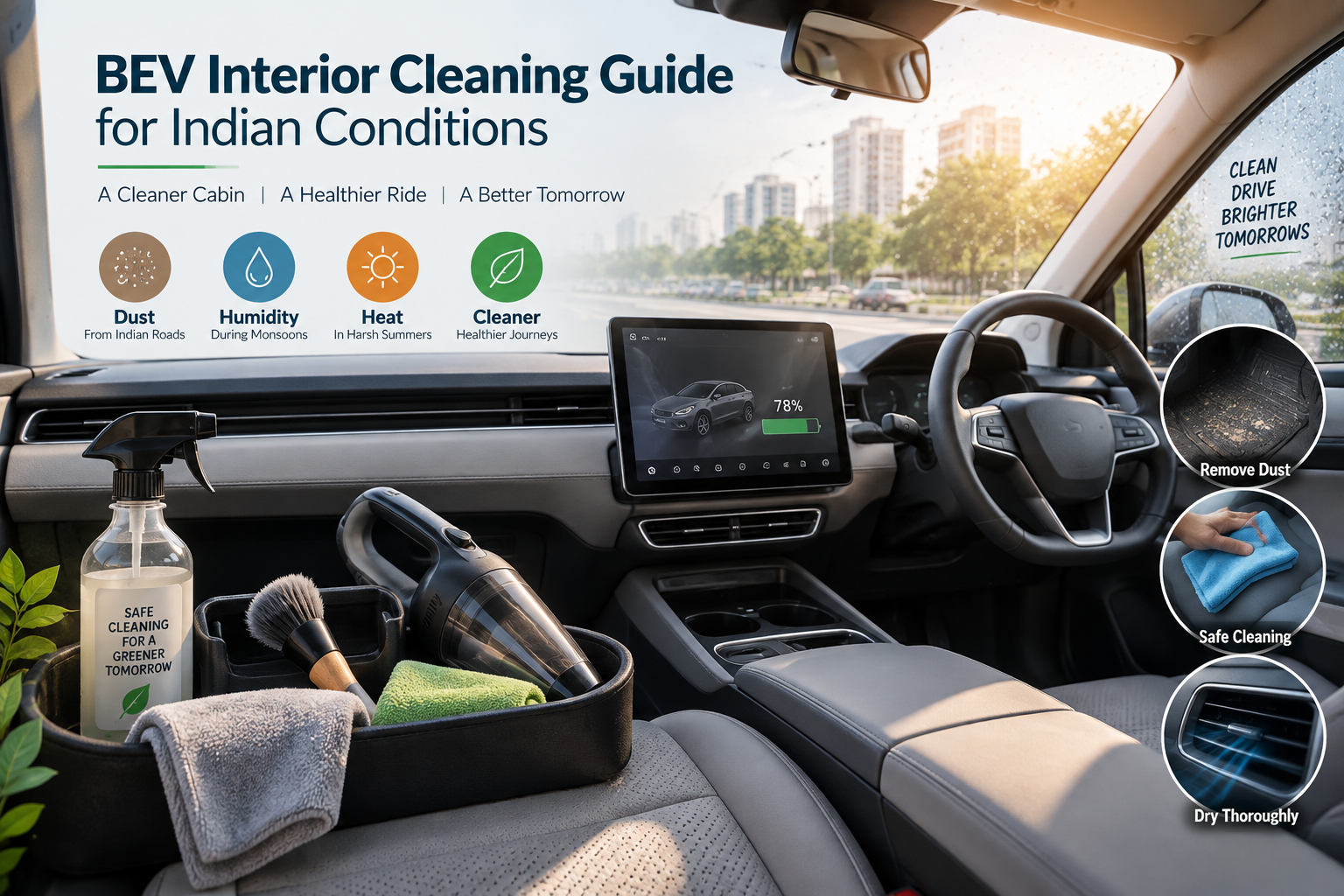 EV Interior Cleaning Guide for Indian Conditions — AurixAuto Blog