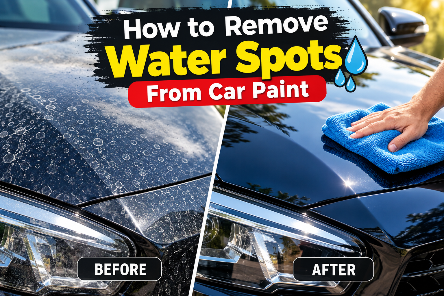 How to Remove Water Spots From Car Paint — AurixAuto Car Care Blog