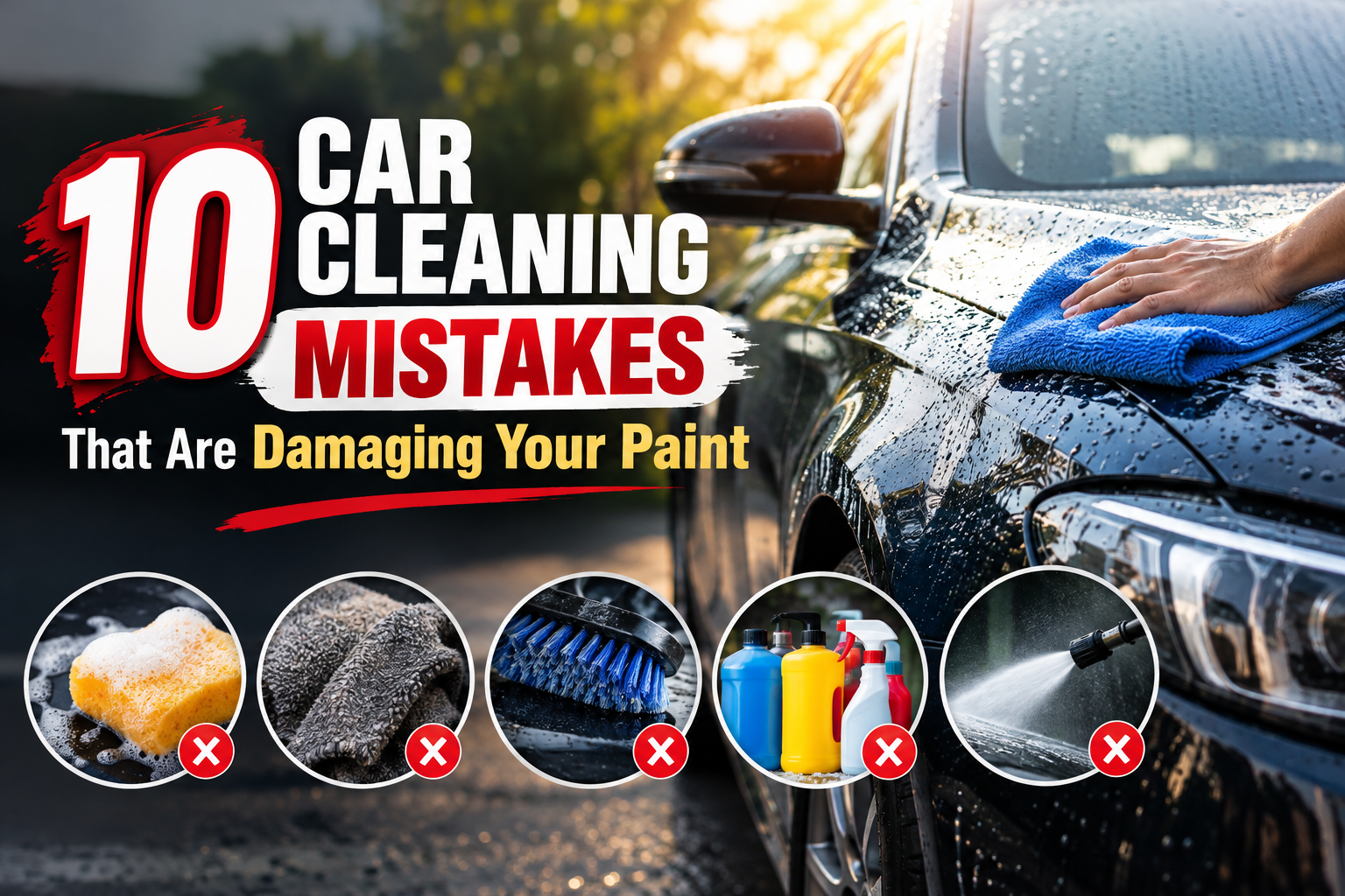 10 Car Cleaning Mistakes That Are Damaging Your Paint — AurixAuto Blog