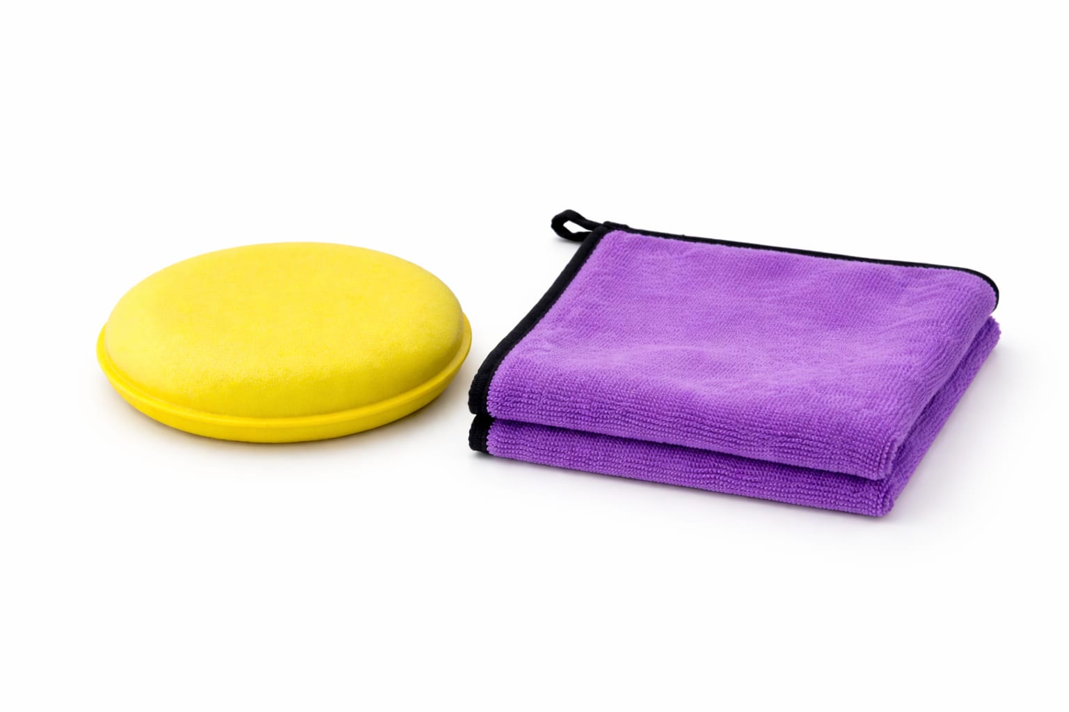 Microfiber Cloth 600 GSM & Sponge Applicator - Combo