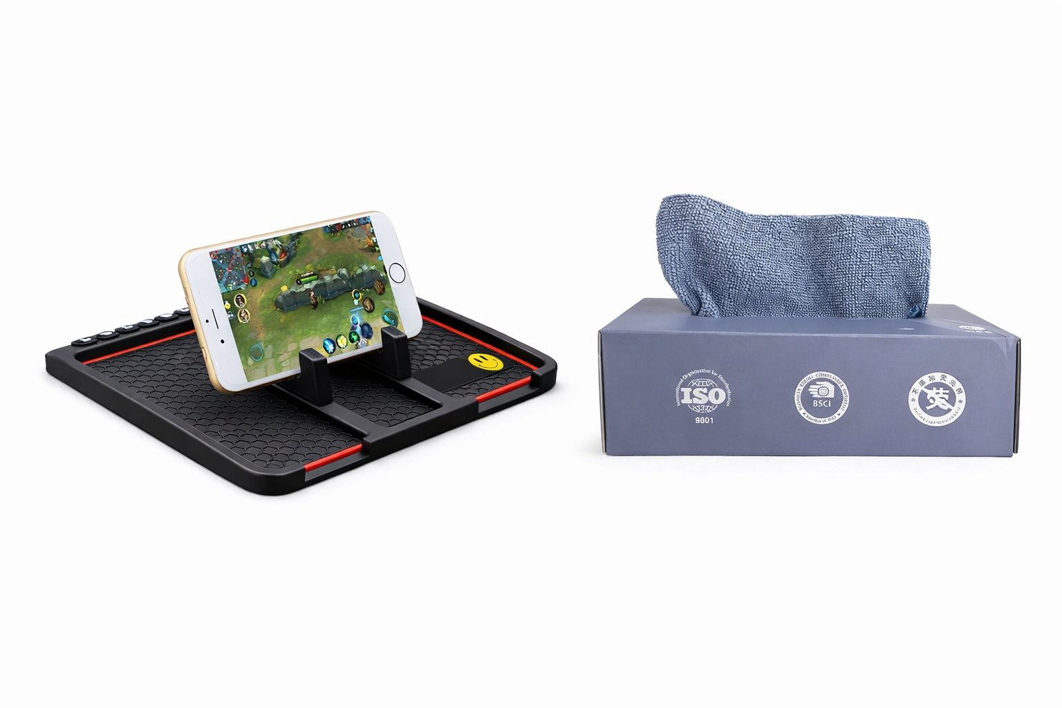 Microfiber Box & Dashboard matt Big with Mobile holder and number