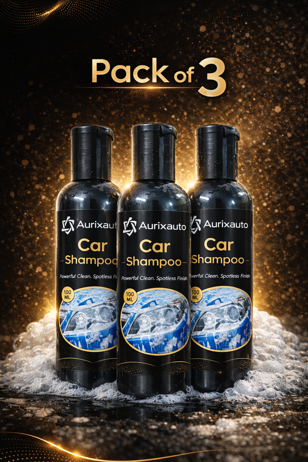 Car Shampoo - 100 ml - pack of 3
