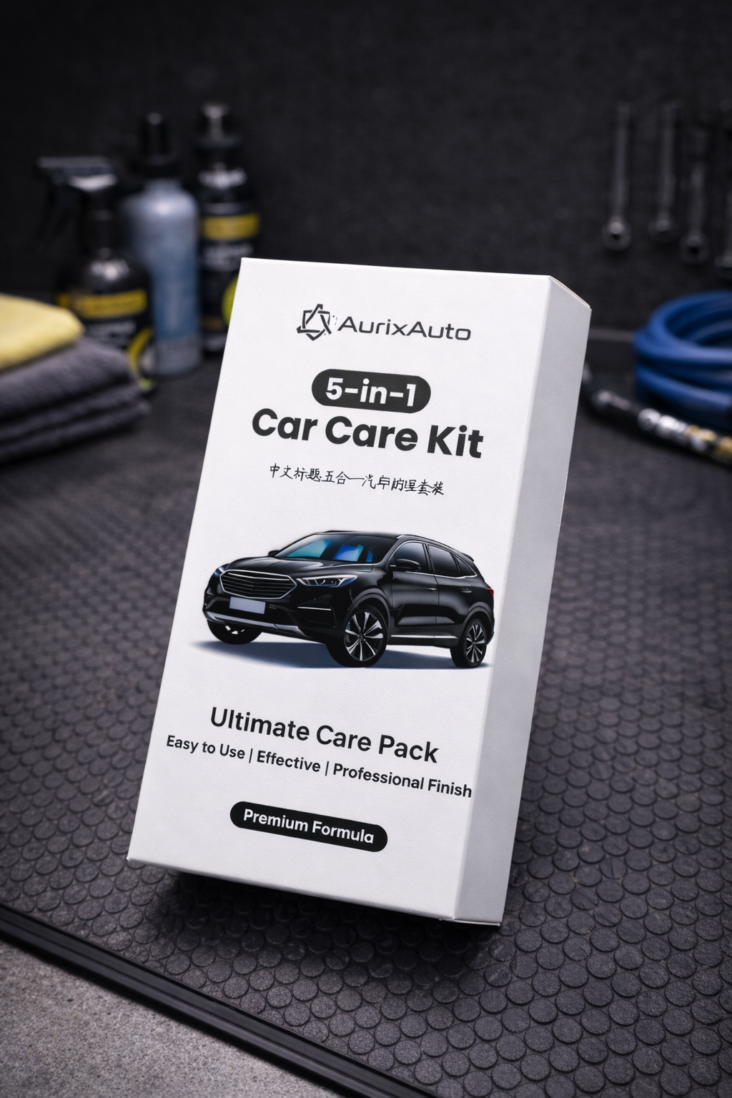 Ultimate Care Pack - 1 Car Shampoo + 1 Scratch Remover + 2 Tire Polish + 1 Dashboard Polish