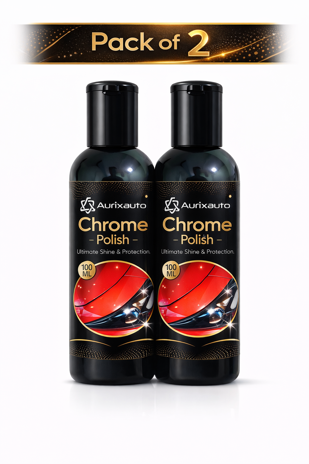 Car Chrome Polish - Pack of 2