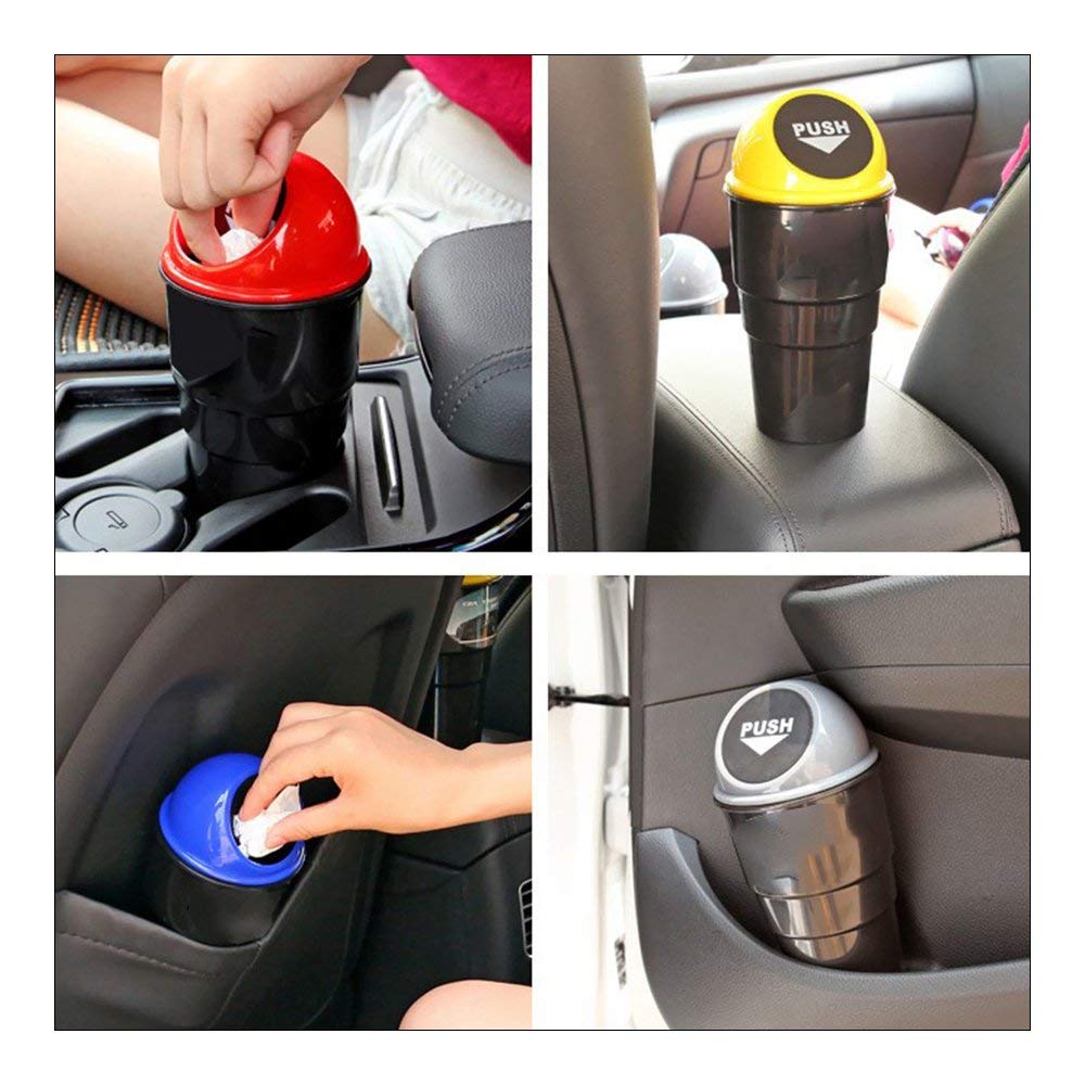 Aurixauto Car Dustbin + Small Brush+ Broad Brush + Microfiber cloth 600 GSM