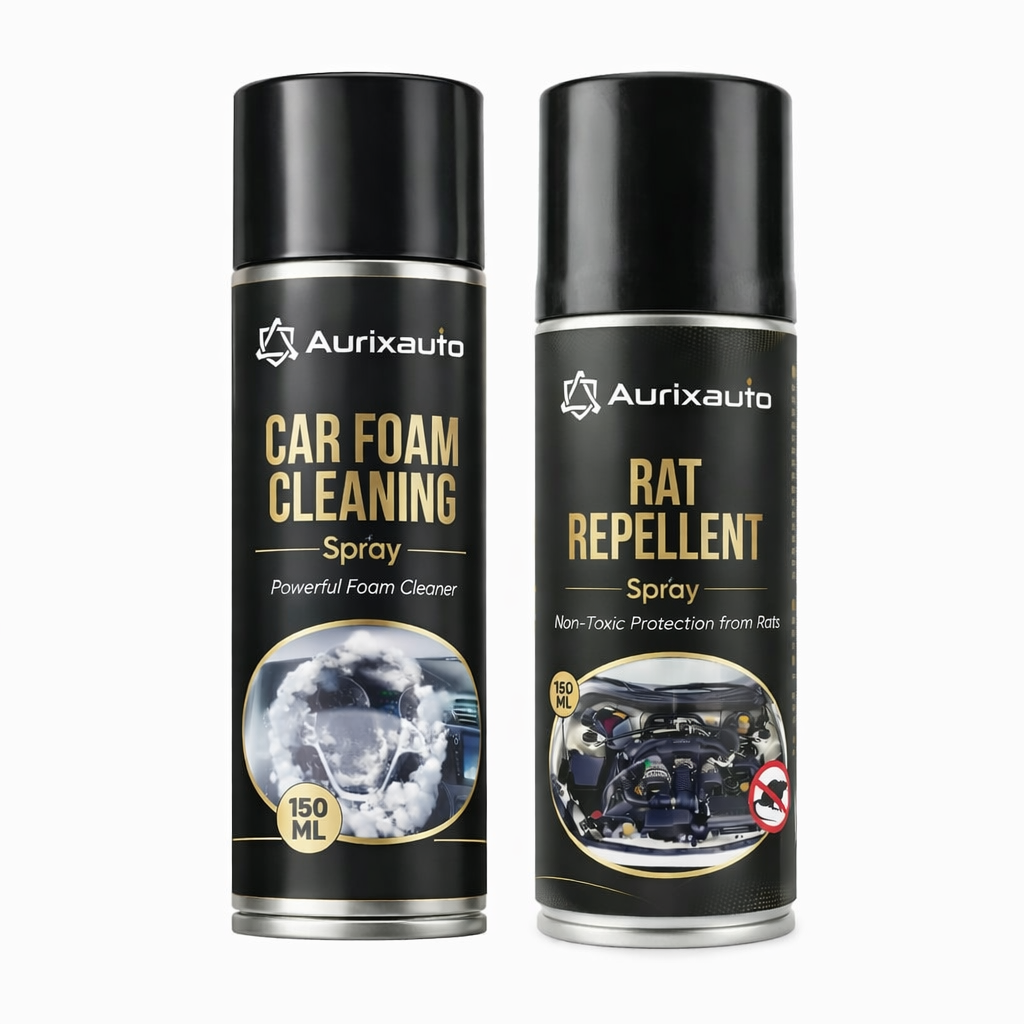 Rodent Repellent Spray 150ml & Multipurpose Car Foaming Cleaning Spray 150ml Combo