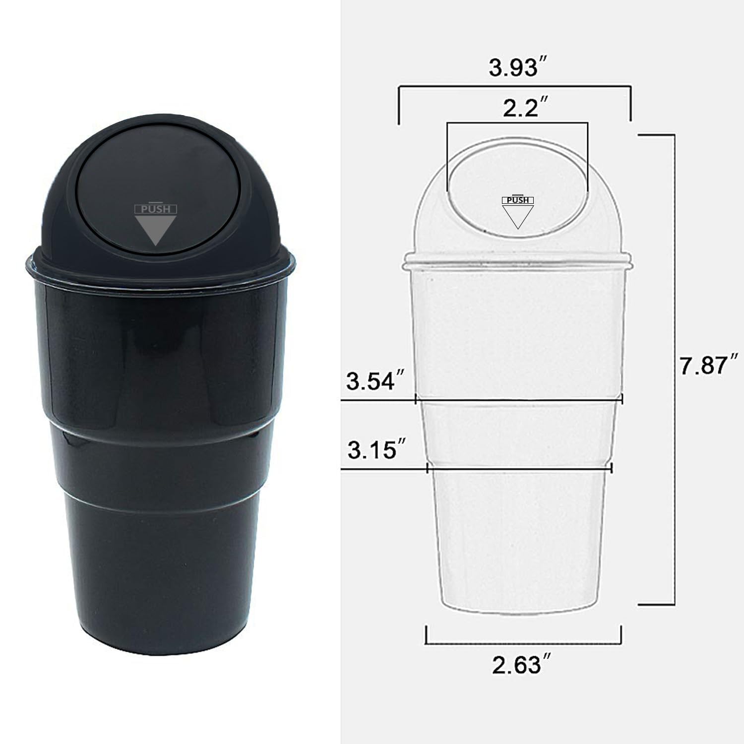 Aurixauto Car Dustbin pack of  2 image 3