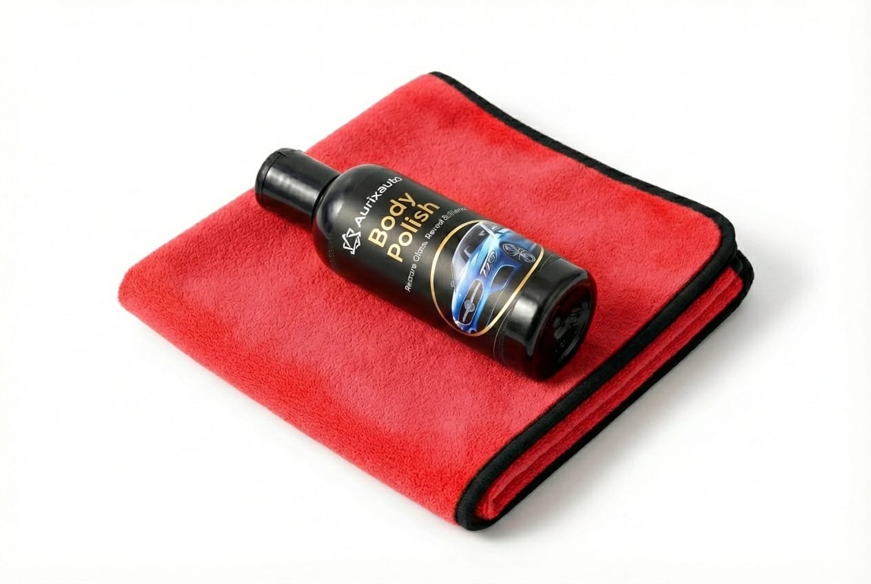 Body Polish 100ml & Microfiber Cloth 600 GSM Combo