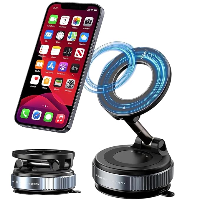 Aurixauto_360° Magnetic Car Dashboard Phone Holder _Pack of 1