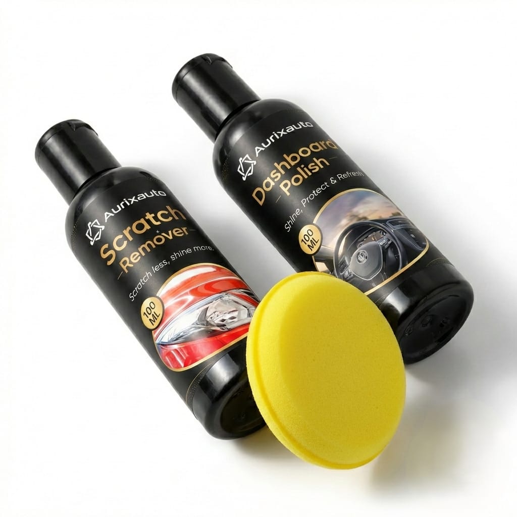 Scratch Remover 100ml, Dashboard Polish 100ml & Applicator Pack