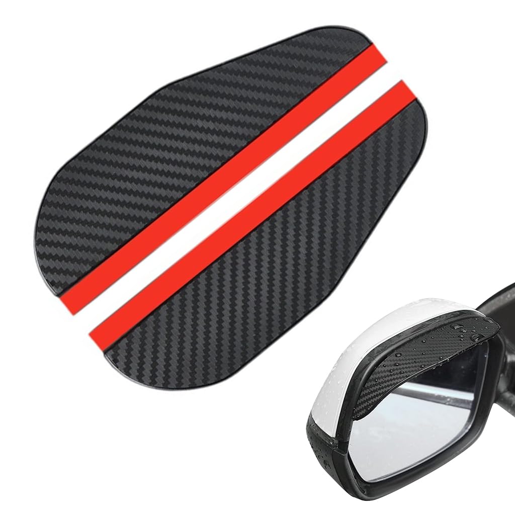 2PC Car Mirror Rain Protector & Anti-Fog & Anti-Scratch Rearview Mirror Film Combo