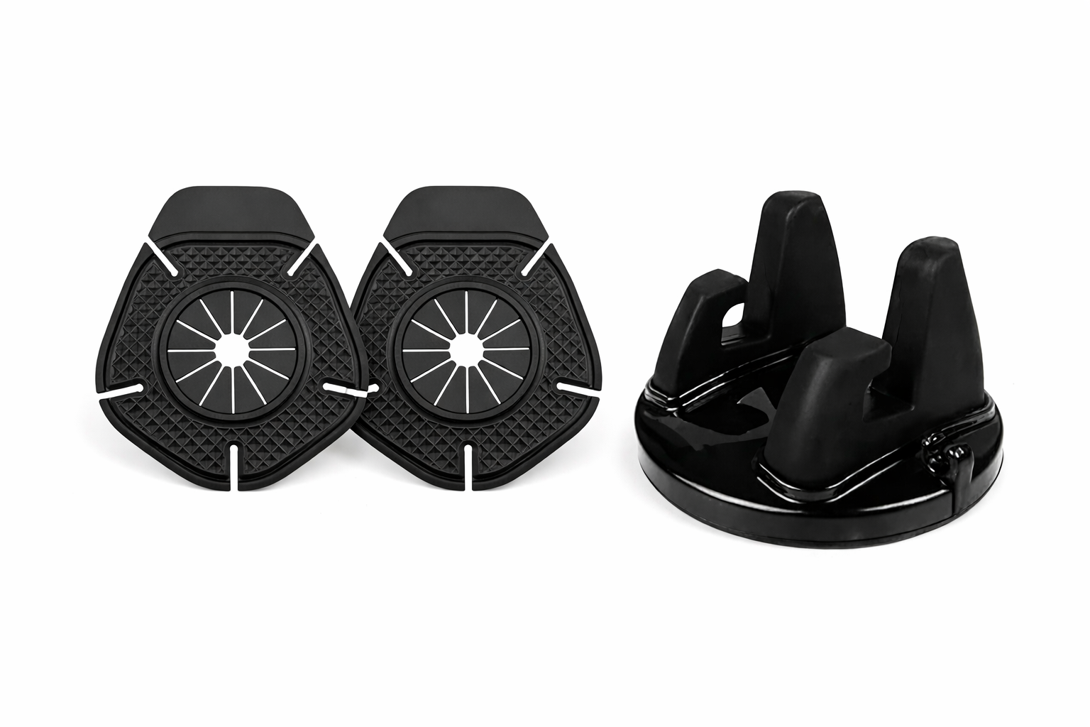 Universal 360° Rotatable Dashboard Phone Holder and 2Pcs Car Wiper Hole Protection