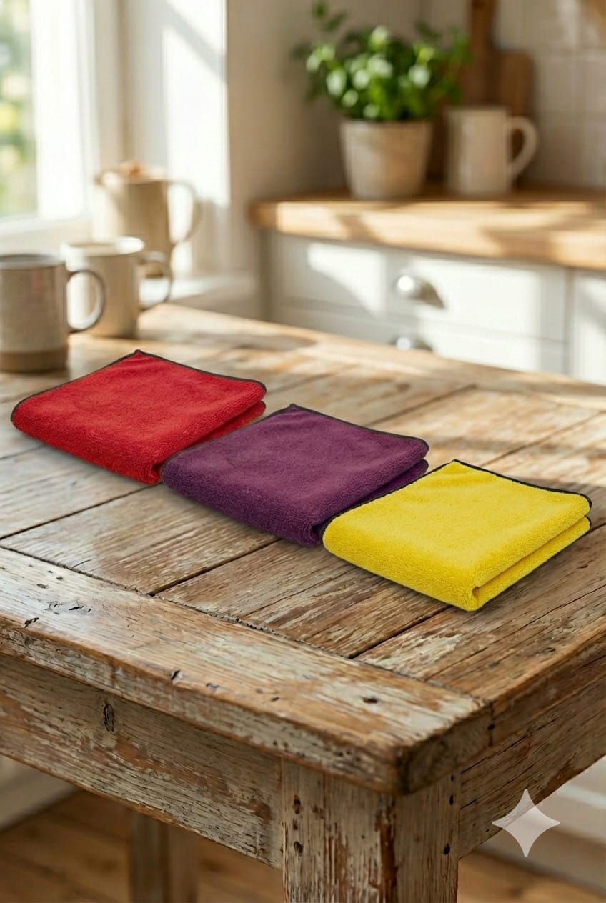 Microfiber Cloth 30 x 40 cm - 400 Gsm - Pack of 3