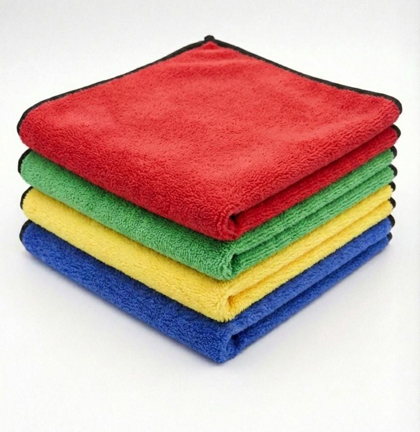 Microfiber Cloth 40 x 40 cm - 600 Gsm - Pack of 4