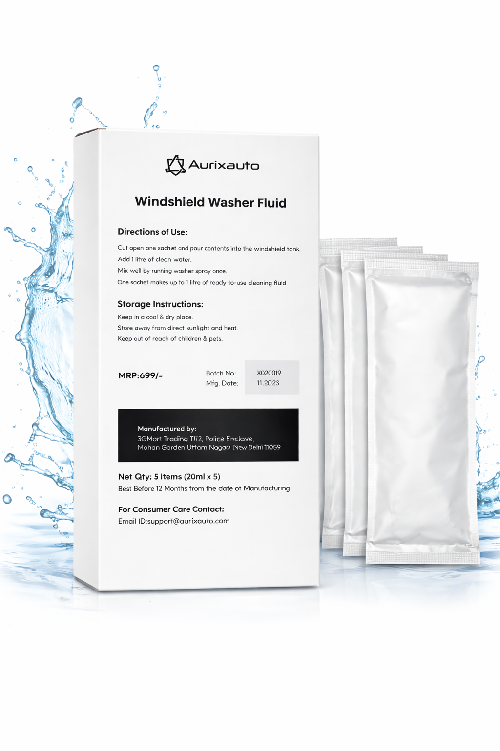 Windshielf Fluid Box - Pack of 5
