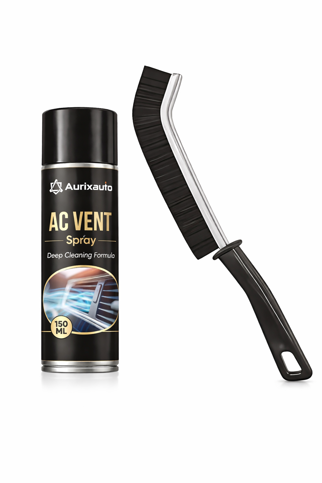 AC Vent Spray 150ml  &  Gap Cleaning Slim Brush Combo