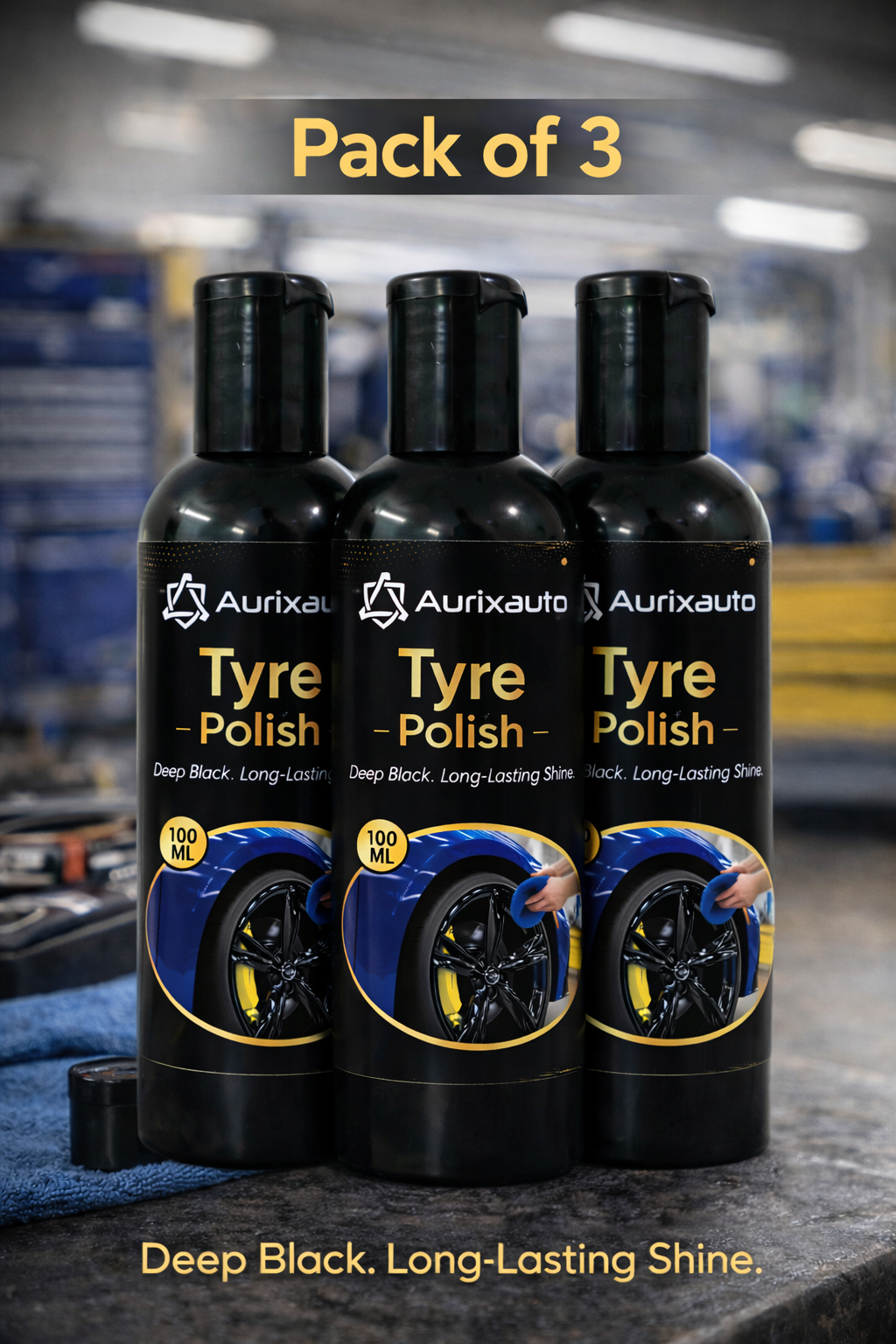 Tyre Polish 100ML pack of 3