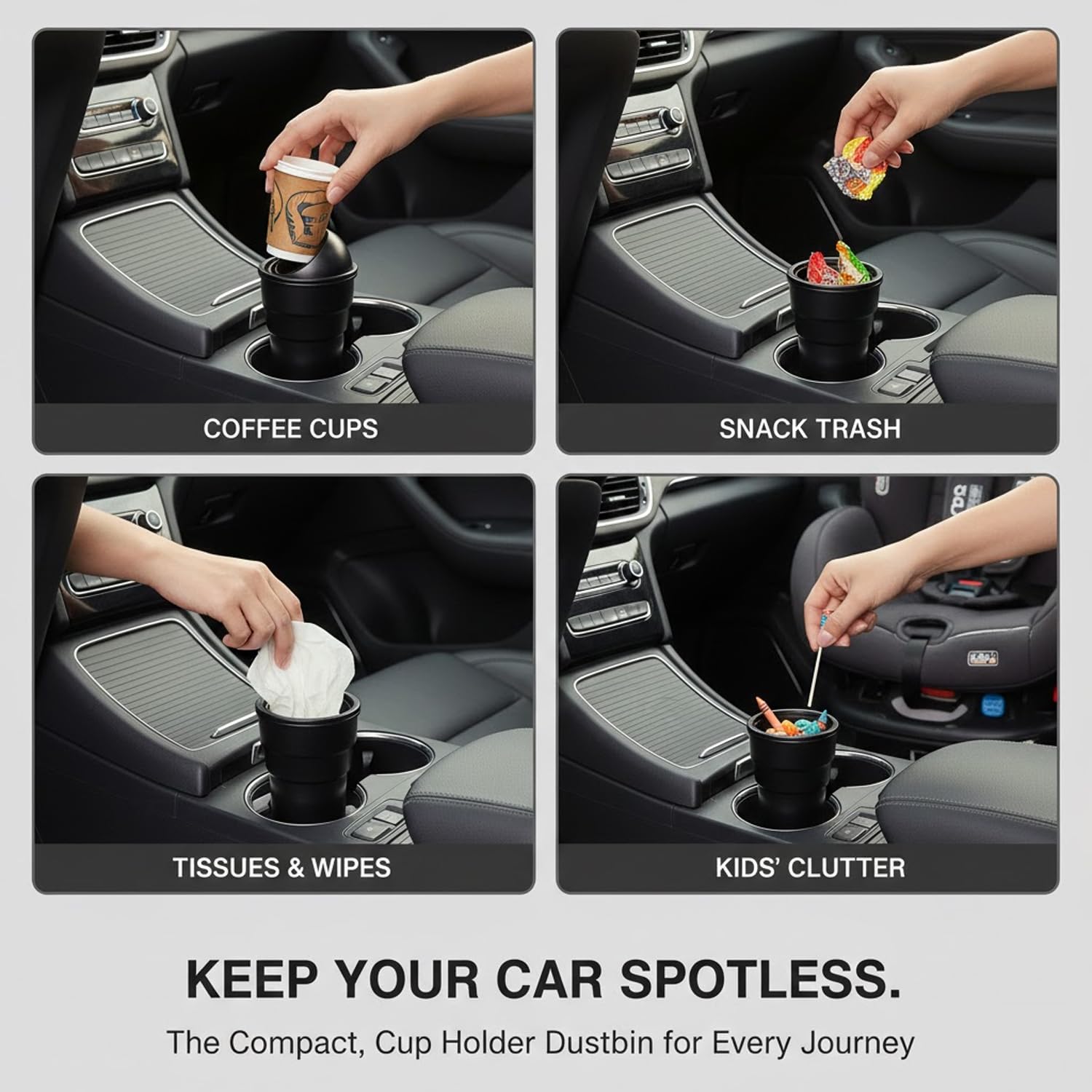 Aurixauto Car Backseat hanger and Dustbin Combo