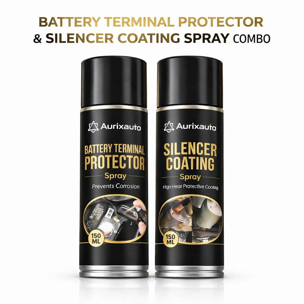 Battery Terminal Protector Spray 150ml & Silencer Coating Spray 150ml Combo